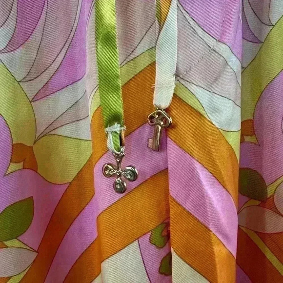 Zara Loose Fitting Satin High Waisted Print Pant Size XS EUC! - Picture 10 of 12